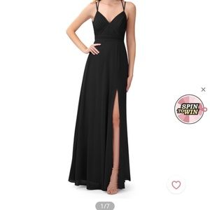 NWT Black Azazie Aubrey Bridesmaid Dress Size 12
